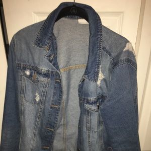 Bp for nordstrom distressed denim jacket